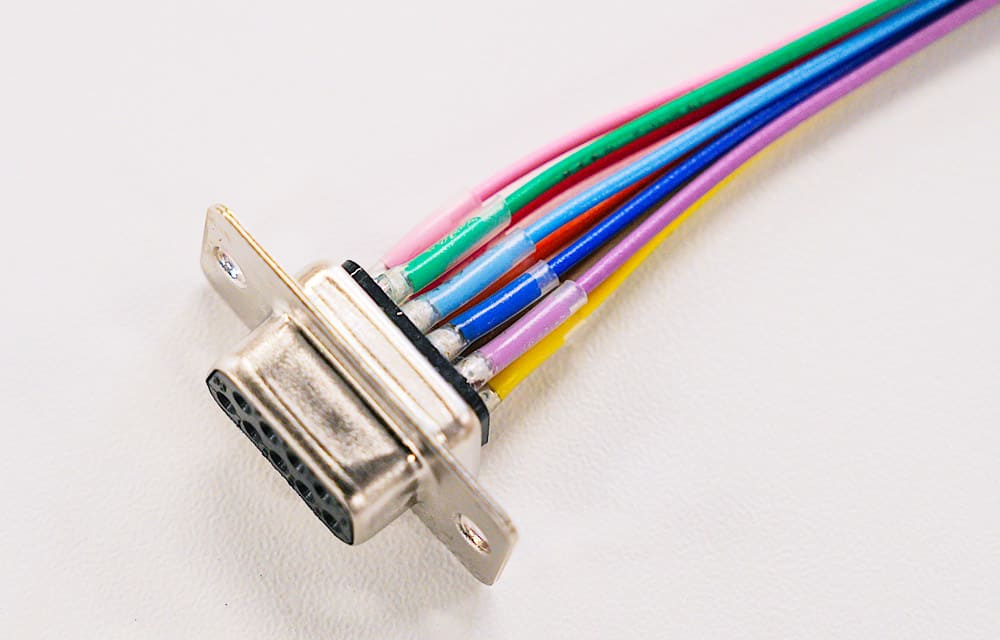 D-subコネクタハーネス(丸ケーブル仕様)